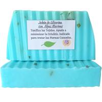 3 Jabones Artesanales de Algas Marinas. Pack Ahorro. Glicerina Vegetal. PumarShop Cinnia Natura. Exfoliante. Piernas Cansadas. - details 2
