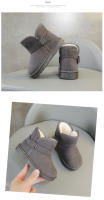 Botas Térmicas Para Niños Y Niñas Antideslizantes Con Hebilla Moda Sencilla Algodón Invierno Otoño Bota De Tobillo Unisex Talla 4-6Años - details 5