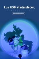 Luz De Ambiente LED Mini Recargable USB Luz Nocturna Fotografía De Sunset Para Streaming Luz De Fondo Pequeña Portátil Para Decoración De Habitación - details 0