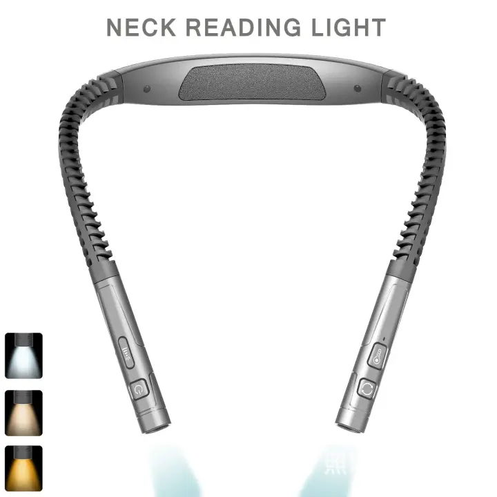 Nueva lámpara LED para el cuello, lámpara de lectura con protección para los ojos, lámpara para correr, lámpara de lectura para el cuello, lámpara de libro con carga USB, lámpara para correr - 1