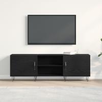 mueble para TV vidaXL Negro Roble 150x30x50 cm Madera elaborada - details 2