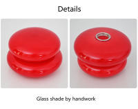 Lámpara De Mesa De Vidrio Macaron Con Iluminación Dimmable Tricolor Protección Para Los Ojos Para Decoración De Dormitorio Y Sala De Estar Moderno - details 13