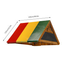 Toldo De Repuesto Para Juguete De Exterior 52"x89" Impermeable Cubierta De Techo Para Juguete De Swing Y Slides Protección Solar Para Niños - details 3