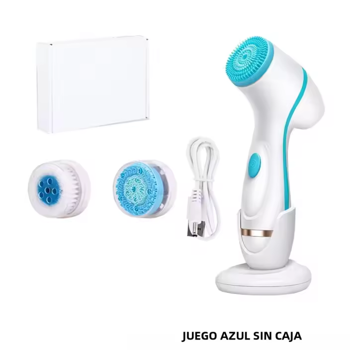 Limpieza Facial Sonic Espuma Máquina De Spa Galvanica Set De Cepillo Para Piel Limpieza Profunda Eliminación De Quistes Set De Cepillo De Limpieza Facial - 1