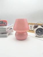 Lámpara De Mesa Para Niña Lámpara De Noche LED En Forma De Setas Decoración De Habitación Lámpara De Escritorio De Vidrio Iluminación Moderna Para Dormitorio Y Sala De Estar - details 0