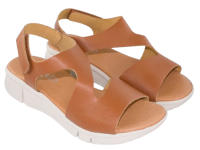Sandalias de Cuero Mujer con Cuña Baja Color: Blanco y Marrón Tallas: Marca: Sevillas Modelo: - details 5