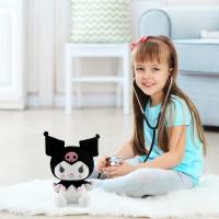Muñecos de peluche de juguete, muñecos de peluche suaves Kawaii K-uromi, muñecos de peluche coleccionables, juguetes de cumpleaños y Navidad, regalos de 25 cm, negro clásico - details 3