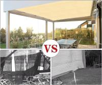 Toldo rectangular para Coche con 95% Protección UV y Cuerdas y amarres para Jardín, Terraza, balcón, camping y Cenador exterior, color Arena (3x4 m) - details 4