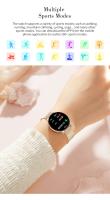 New round screen smart watch, bluetooth call, music, heart rate, weather, GPS, sport track, pedometer, waterproof, message reminder, calories, sleep, fashionable appearance, long battery life, multi-language support, personalized dials - details 8