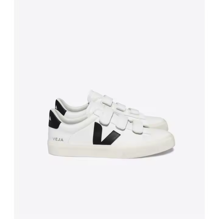 Veja RECIFE LEATHER WHITE BLACK - 1