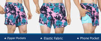 SURF CUZ Ropa De Baño Para Hombre Con Forro De Compresión Shorts De Natación Secado Rápido 7'' Traje De Baño Estirable Y Cortos De Playa - details 1