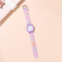 Reloj Para Niñas Con Patrón 3D De Mariposa Moda Casual Estudio Diario Regalo Estudiante Regular Resistente Al Agua - details 7