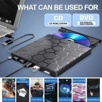 Jugueteportable DVD 7 En 1 Con Drive Externo CD/DVD USB 3.0 Tipo C Grabador De Disco Externo Para Desktop Mac Windows Linux - details 9