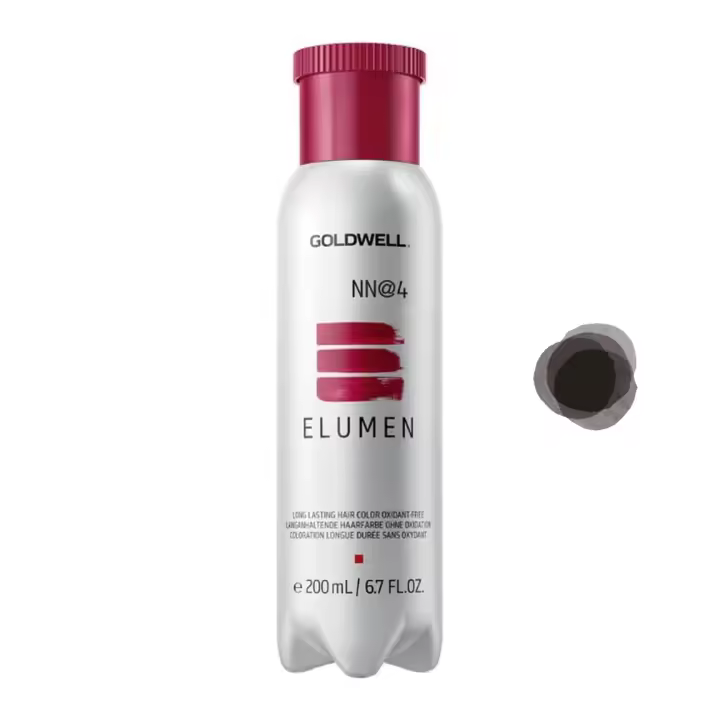 Goldwell Elumen NN@4 200 Ml. Coloración de Larga Duración. Durabilidad Excepcional. Sin Peróxido, Sin Amoniaco Ni Olor a Amoniaco. - 1
