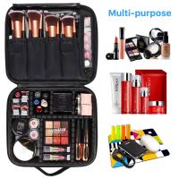 Bolso Cosmético De Viaje Con Partición Ajustable Caja De Almacenamiento Portátil De Maquillaje Bolsa De Almacenamiento Para Cosméticos Material Oxford - details 11