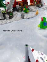 HUIQIBAO Bloques De Construcción Navideñas MOC Casa De Santa Claus Modelo Exclusivo Para Niños Y Adultos Juguetes De Cabaña DIY Regalo De Año Nuevo - details 3