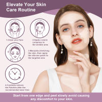 Parche De Silicone Reutilizable Antiarrugas Para Rostro Y Cuello Herramienta De Belleza Facial Anti-Edad Elevación De Piel - details 13