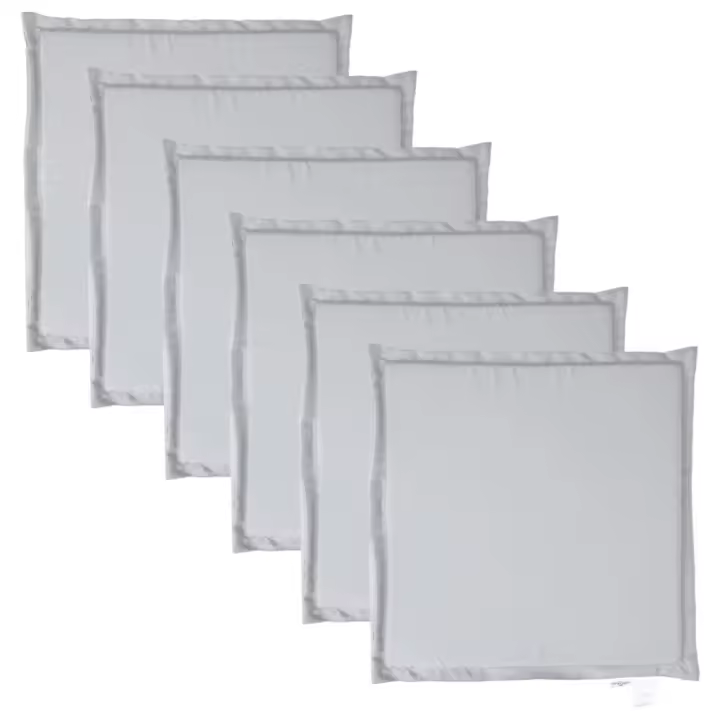 vidaXL Cojines asiento de jardín cuadrados 6 uds 45x45x2 cm Color Taupé,  Gris claro,  Antracita y mas Cojín Decorativo de Asiento Cojines de muebles de salon - 1