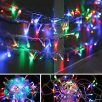 Luces De Cadena LED Impermeables Para Decoración De Jardín Dormitorio Fiesta Navidad 10/20/40/80 LED Batería Incluida Luz De Navidad Color Calido Y RGB - details 2