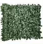 Seto artificial decorativo Outsunny en rollo, 3 L x 1 H, follaje realista, anti-UV, verde oscuro - 1