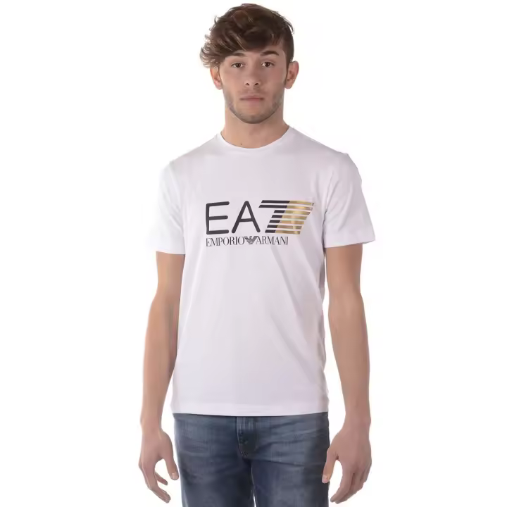 Emporio Armani EA7 Camiseta Algodón Hombre Blanco 3 ZPT62PJ03Z 1100 - 1
