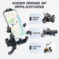 Soporte De Teléfono Móvil Para Motocicleta Con Amortiguador De Vibración Soporte De Rotación Ajustable Para Motorbike Ball Head Mount - details 31