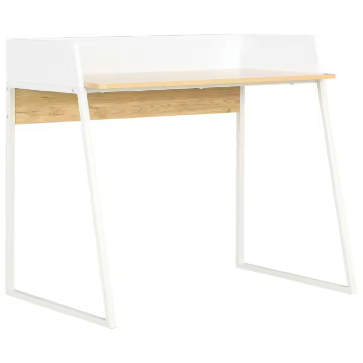 vidaXL ESCRITORIO COLOR ROBLE Y BLANCO 90X60X88 CM - 1