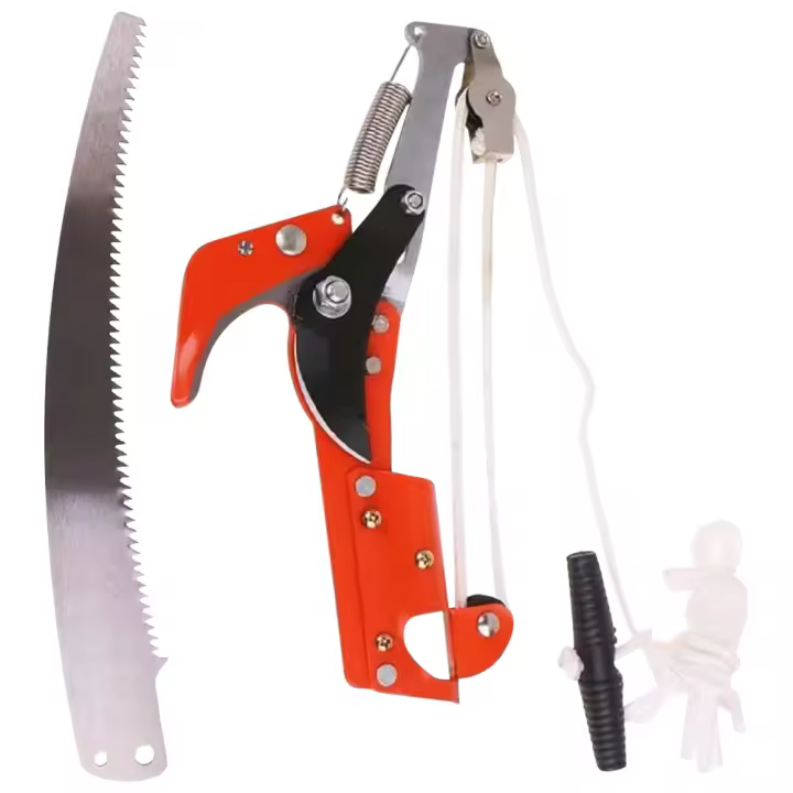 Tijeras De Podar Alta Altura Extensibles Para Ramas Y Recogida De Frutas Herramienta De Podar Con Tres Pulleys En Metal SK5 Para Jardín - 1