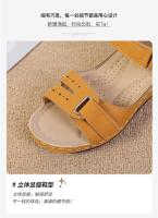 SP Sandalias de mujer de nuevo estil con Tacones de cuña, Suela Gruesa con Velcro, Talla big, sandalias de una Tira en stock, - details 6