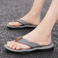 Zapatillas De Casa Para Hombre Verano Antideslizantes Para Baño Y Interior Material Superior Denim Suave Zapatillas Planas - details 3