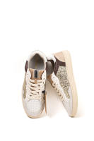 Lyla Wang Zapatillas doradas para mujer con lentejuelas y suela de goma Corina - details 4