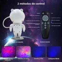 Lámpara De Noche Bluetooth Estelar Azul Con Astronauta Decorativa Para Escritorio Luz De Colores LED Para Dormitorio - details 1
