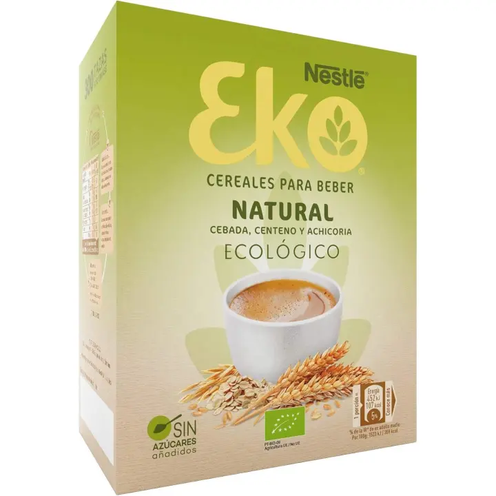 Cereales solubles para beber NESTLE EKO - Producto ecológico - Caja 900grs - 1