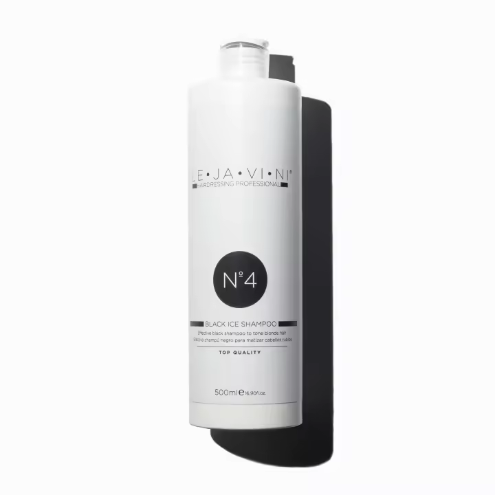 Lejavini Nº4 Black Ice Shampoo 500mL  - Champú de Pelo Matizador Cabellos Rubios y Decolorados - 1