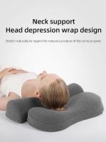Almohada De Memoria Para El Cuello Ergonómica Ortopédica Para Dormir En Lado Almohada De Forma Contorneada Para Cuello Y Espalda Poliéster 100% Tamaño Rectangular - details 6