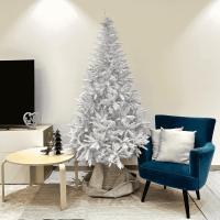 MEJORADA Árbol de Navidad Blanco Artificial Abeto Extra Relleno de Hoja Espumillón 150-240cm Arboles C/Soporte Metálico - details 7