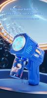 Máquina De Burbujas Eléctrica Automática Para Niños Con 10 Agujeros Sin Batería Ni Agua De Burbujas Juego Al Aire Libre Para Jardín De Infancia - details 0