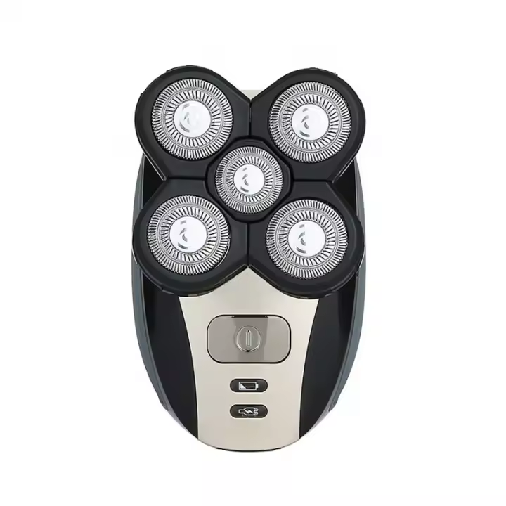 Afeitadora Eléctrica Recargable Portátil 5 En 1 Para Rostro Hombre Cuchilla Doble Borde Impermeable Máquina De Afeitar - 1