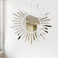Pegatina De Espejo 3D Para Pared Decorativa Flor Solar Adhesiva Para Decoración De Habitaciones Estilo Aestético Decoración De Sala - details 3