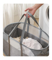Cesta De Ropa Plegable Grande Para Almacenamiento De Ropa Sucia Con Manijas Portátiles Organizador De Ropa Para Baño - details 6