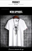 Camiseta De Verano Para Hombre 2024 Estilo Harajuku Vintage Y2k Cotton Impresión Camiseta Oversize Con Cuello Redondo Manga Corta Top Casual - details 2