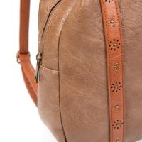 Bolso de mano estilo Boho para mujer, bolso de ecopiel vegana con detalles troquelados, bolso apricot ligero y versátil para primavera y verano, ideal para ciudad o escapadas | Sara Bags - details 4