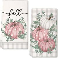 Toallas De Cocina De Otoño 2Pcs Toallas De Mano Estacionales Para Agradecimiento Toallas De Microfibra Toallas De Harina - details 11