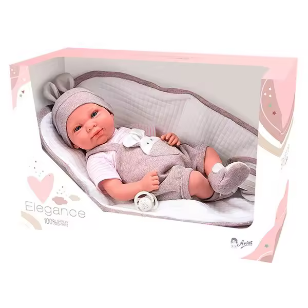 Arias Muñeca con peso Cris 40 cm con manta Muñecas Arias - 1