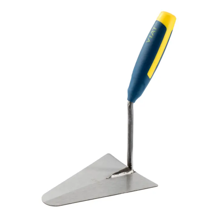 Paleta soldada catalana, de chapa de acero tratada con mango bimaterial ergonómico para una mayor comodidad. vt41b viat - 1