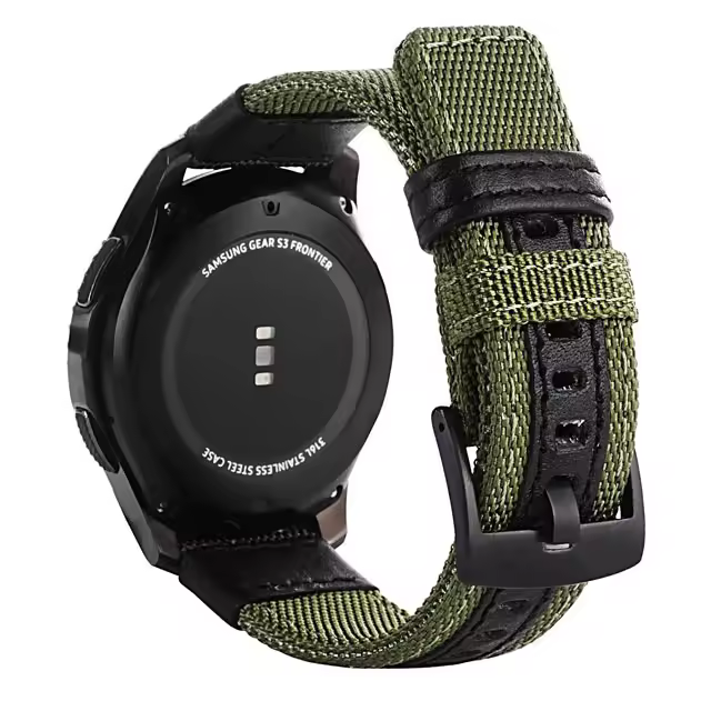 Correa De Nylon Para Samsung Galaxy Watch 3 4 5 pro 46mm Ancho 22mm 20mm Compatible Con Amazfit Correa Tejida De Nylon Para Reloj - 1