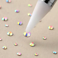 Doble Cabeza Pincel De Uñas Con Pinza Para Rhinestones Y Puntos Herramienta De Manicura DIY Con Cabeza De Silicona Para Gel UV - details 4