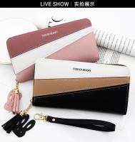 Cartera Larga Para Mujer Con Cremallera De Cuero Tres Colores Moda Monedero Bolso De Mano Con Compartimento Para Tarjetas - details 12