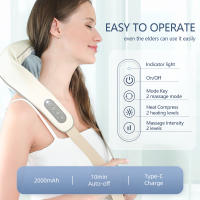 Masajeador Inalámbrico De Cuello Y Espalda Foreverlily Relajante Para El Trapezius Y Cervical Consola De Masaje Shawl Para El Cuello - details 27