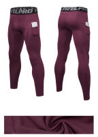 Pantalones De Entrenamiento De Veludo Para Hombre Con Bolsillo Térmicos Estrechos Para Correr En Otoño E Invierno - details 15